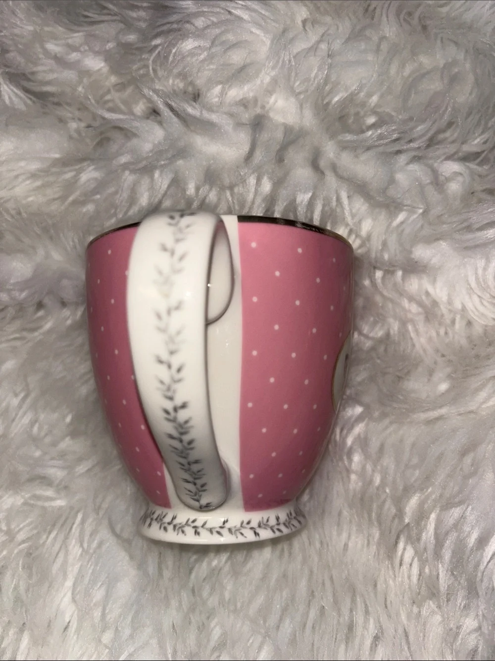 The English Mug Coffee Tea Dainty Feminine Pink Butterflies Floral 12oz